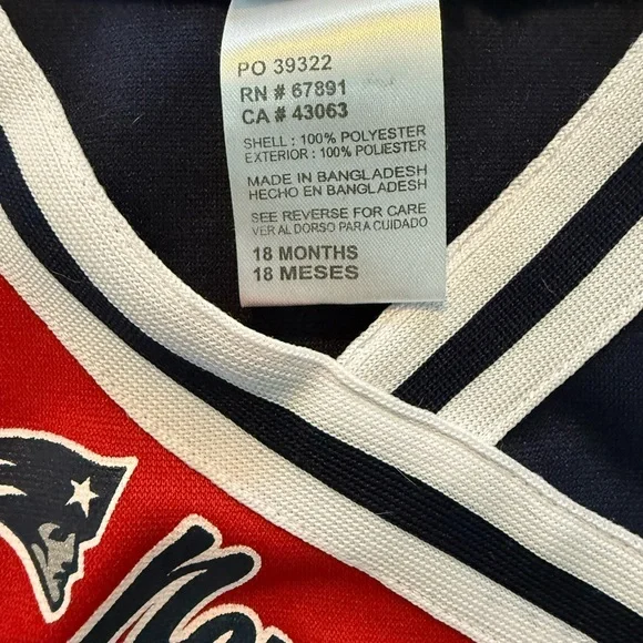 Kids Cheerleader Dress - New England Patriots - Picture 3 of 5